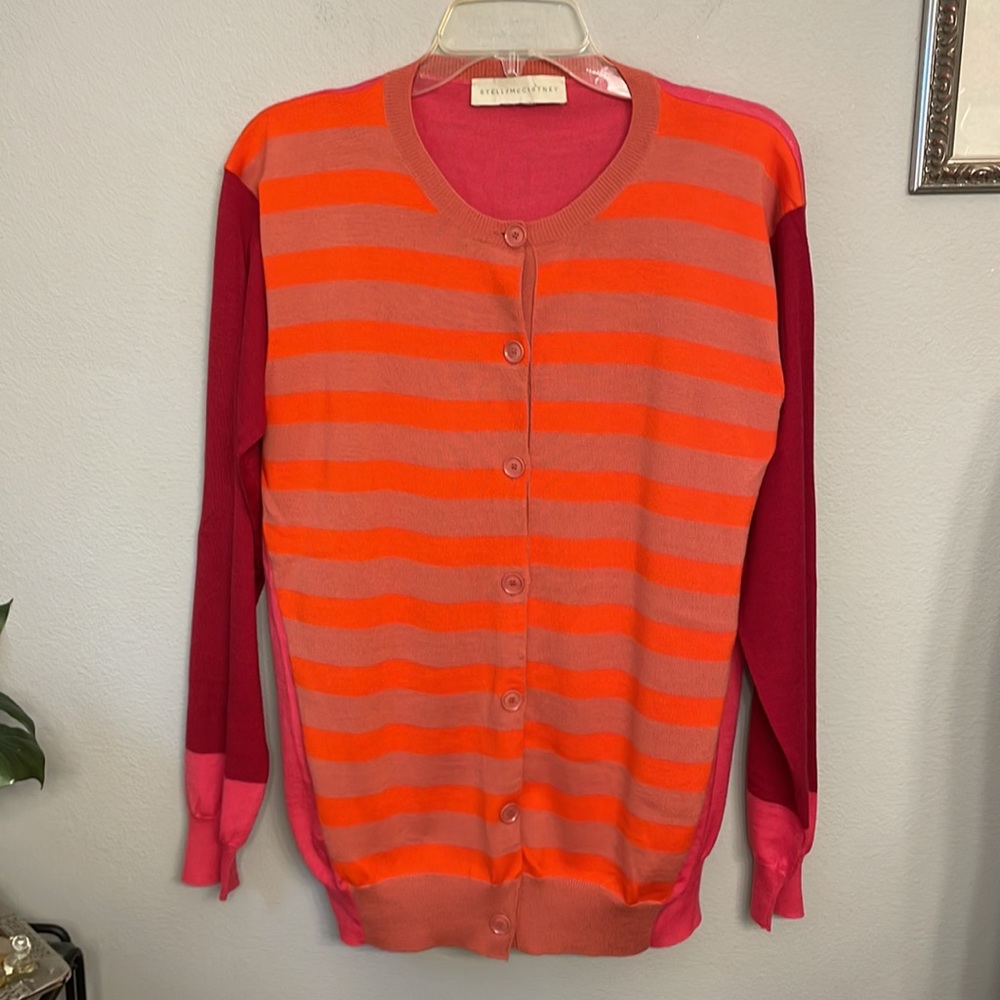 Stella Mcartney Wool/Silk Cardigan NWOT Made in Italy size 44